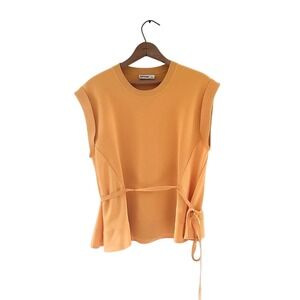 Simkhai Rosalia Belted Top in Gold‎ - Size L